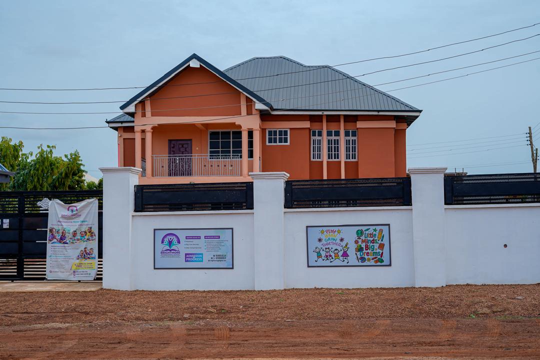 The school frontage and entry point in Target City, Tamale.